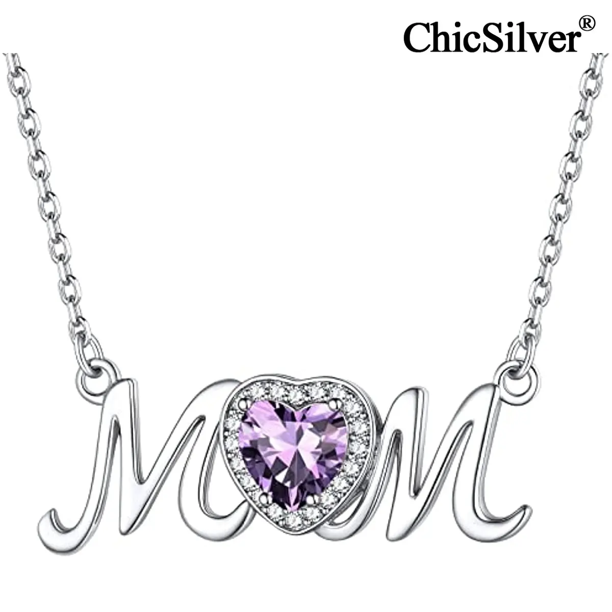 Mom Necklace for Women 925 Sterling Silver Heart Birthstone Necklace for Mom Mothers Day Jewelry Gift Mother Necklace
Mom Necklace for Women 925 Sterling Silver Heart Birthstone Necklace for Mom Mothers Day Jewelry Gift Mother Necklace
