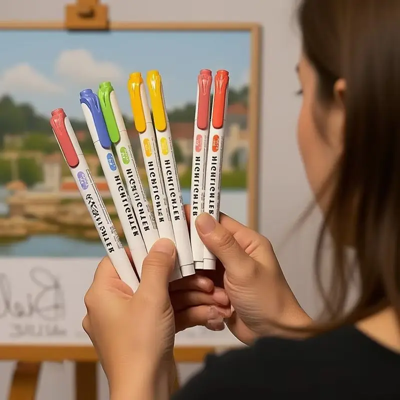 15 Colors Double Headed Highlighter Pen Set Fluorescent Drawing Markers Highlighters Pens Art Japanese Cute Pastel Stationery
15 Colors Double Headed Highlighter Pen Set Fluorescent Drawing Markers Highlighters Pens Art Japanese Cute Pastel Stationery
