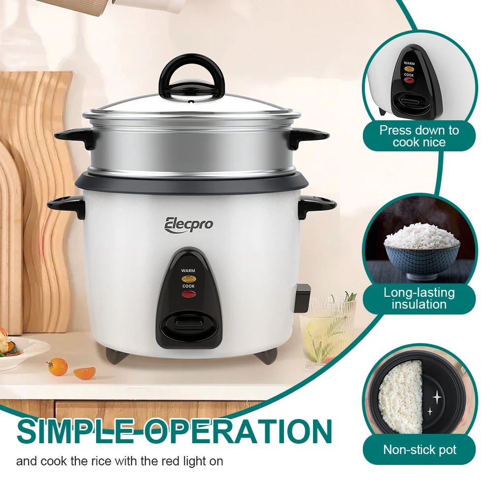 In Stock 500W Non Stick Coating Inner Pot Mini 3.5L 7 Cups Capacity Electric Drum Rice Cooker with Aluminum Steamer EU Plug
In Stock 500W Non Stick Coating Inner Pot Mini 3.5L 7 Cups Capacity Electric Drum Rice Cooker with Aluminum Steamer EU Plug