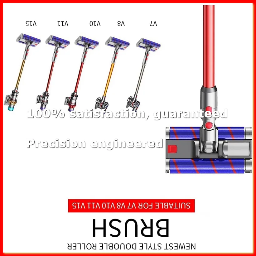 Soft Double Roller Brush Floor Head for V7 V8 V10 V11 V15 Vacuum Parts Electric Floor Head with LED Headlights-A68X
Soft Double Roller Brush Floor Head for V7 V8 V10 V11 V15 Vacuum Parts Electric Floor Head with LED Headlights-A68X