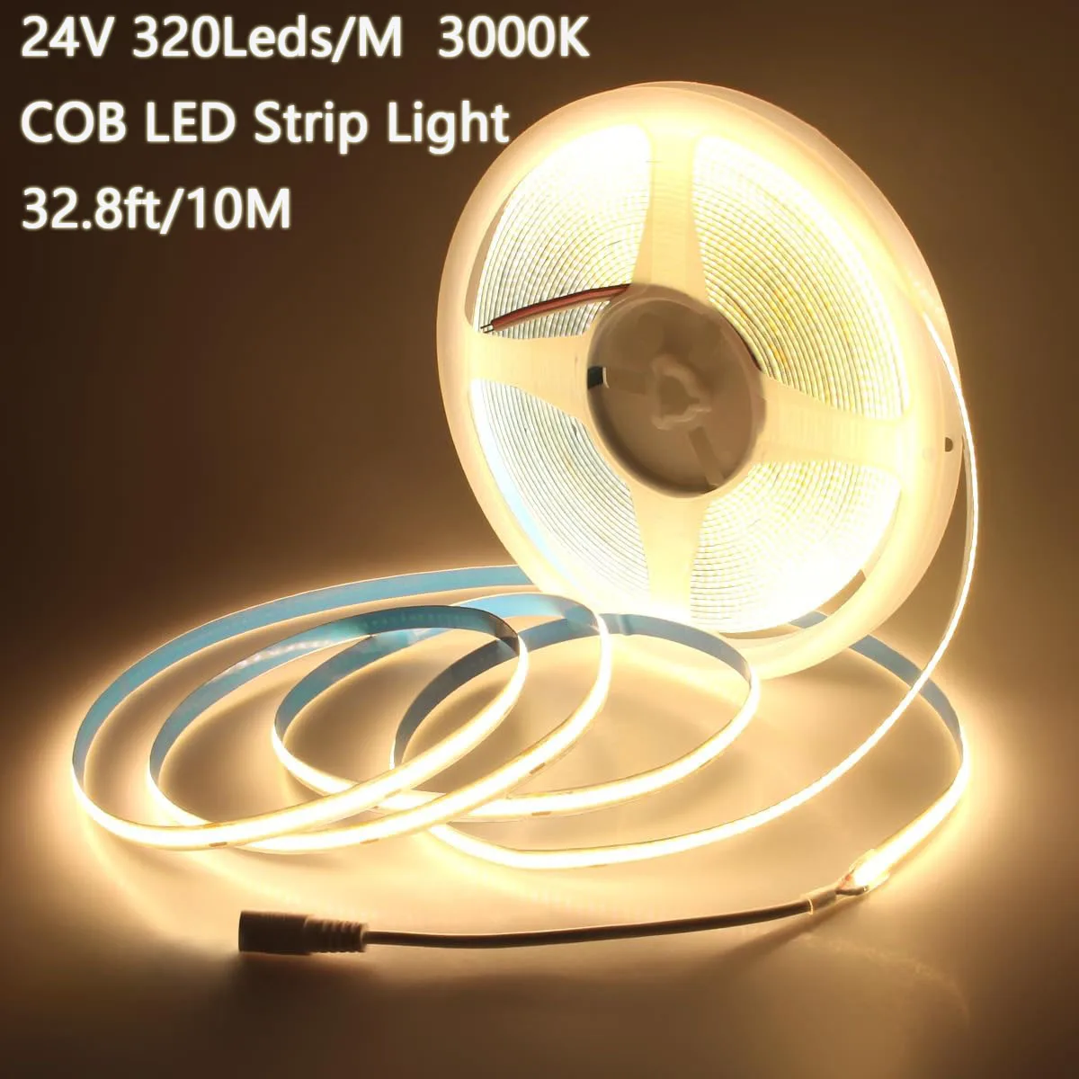 Светодиодная лента Cob 24 В, 32, 8 футов/10 м с всего 3200 светодиодов, теплый белый свет 3000K Гибкая режущая полоса света, для внутреннего украшения гостиной и спальни, светильник для серванта в столовой, световая полоса для кухонного шкафа, декоративна
Светодиодная лента Cob 24 В, 32, 8 футов/10 м с всего 3200 светодиодов, теплый белый свет 3000K Гибкая режущая полоса света, для внутреннего украшения гостиной и спальни, светильник для серванта в столовой, световая полоса для кухонного шкафа, декоративна