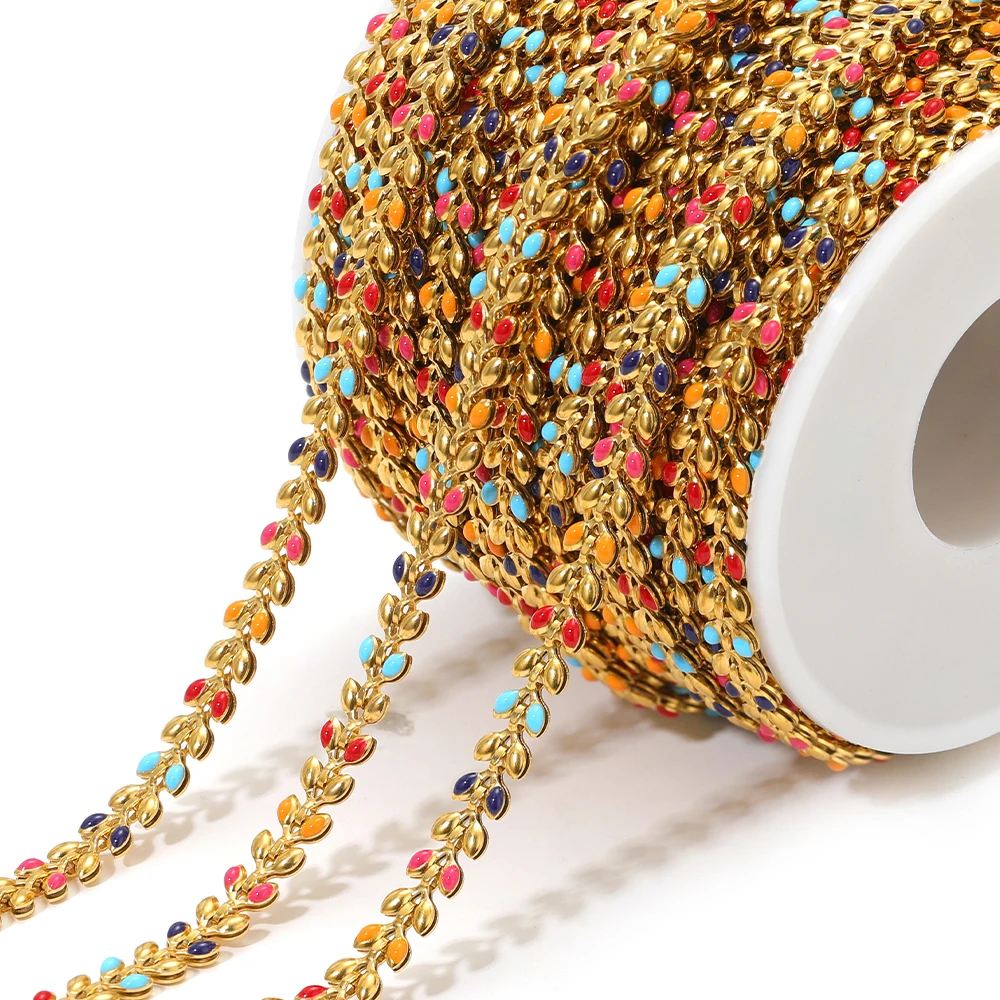 1 Meter Stainless Steel Knot Link Chains Enamel Leaf Chains for DIY Handmade Jewelry Making Bracelet Necklace Earrings Findings
1 Meter Stainless Steel Knot Link Chains Enamel Leaf Chains for DIY Handmade Jewelry Making Bracelet Necklace Earrings Findings