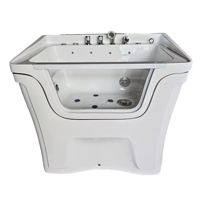 Dog & Cat Bath Tub Acrylic Large and Small Sizes Durable One-Piece Molding Model Pet Bathing Pool
Dog & Cat Bath Tub Acrylic Large and Small Sizes Durable One-Piece Molding Model Pet Bathing Pool