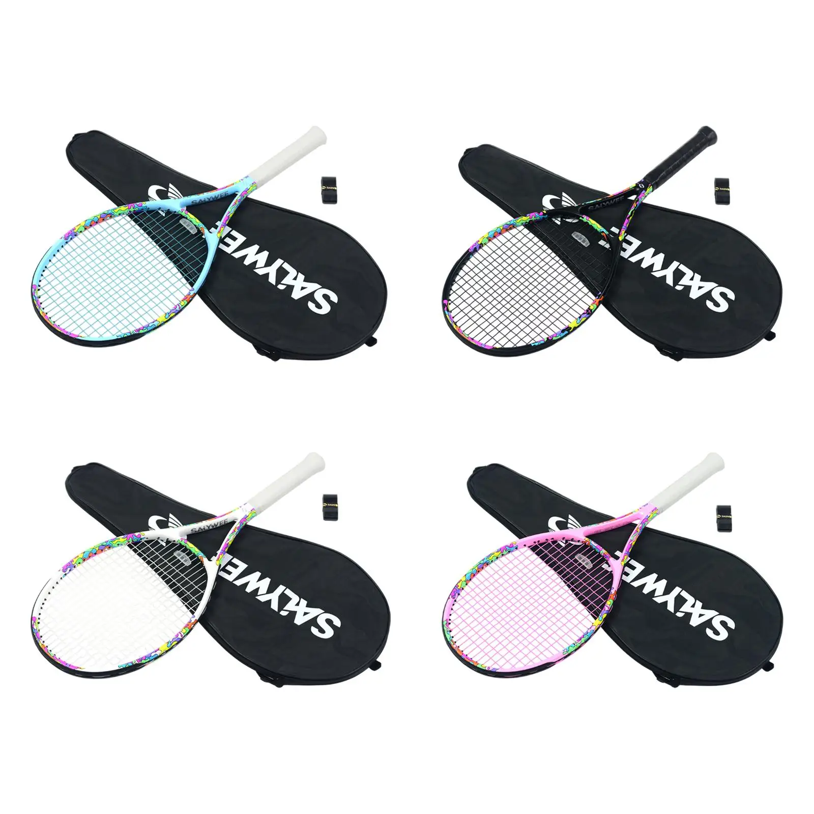 Tennis Racket Tennis Racquet Nonslip Grip Ergonomic Portable with Bag Practice for Park Outdoor Competition Summer Matches
Tennis Racket Tennis Racquet Nonslip Grip Ergonomic Portable with Bag Practice for Park Outdoor Competition Summer Matches
