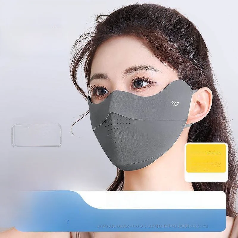 Sun Protection Face Mask Women's Summer Eye Corner Protection Seamless Ice Silk Thin High Aesthetic New Model 2025
Sun Protection Face Mask Women's Summer Eye Corner Protection Seamless Ice Silk Thin High Aesthetic New Model 2025