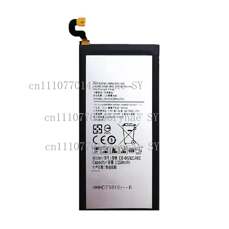 EB-BG920ABE 2550mAh New Compatible High Capacity Battery Fits Samsung Galaxy S6 G920F G920U G920A G920T G920W G9200
EB-BG920ABE 2550mAh New Compatible High Capacity Battery Fits Samsung Galaxy S6 G920F G920U G920A G920T G920W G9200