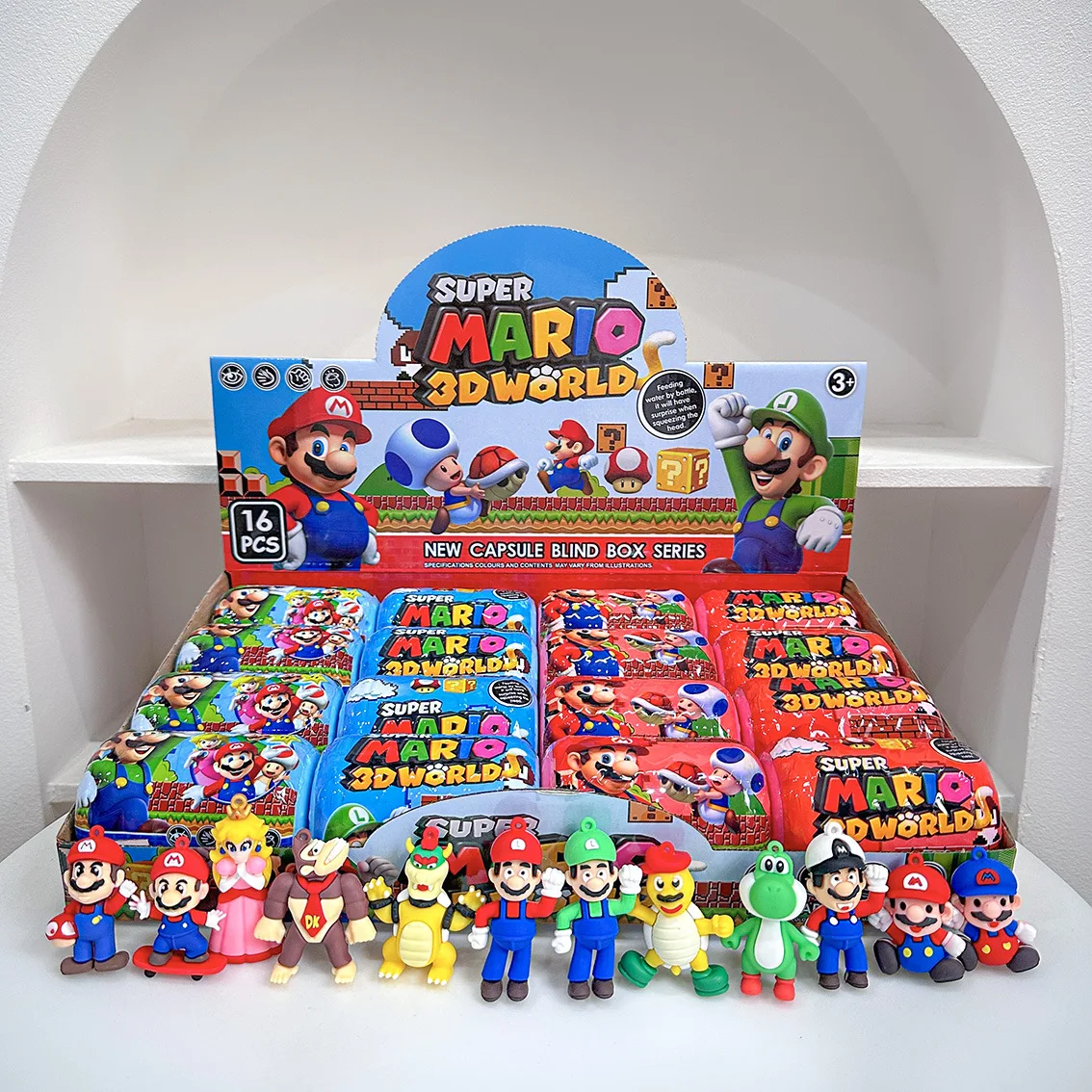 8/16pcs New Anime Super Mario blind box keychain pendant, soft rubber bag pendant, car pendant, toy gift
8/16pcs New Anime Super Mario blind box keychain pendant, soft rubber bag pendant, car pendant, toy gift