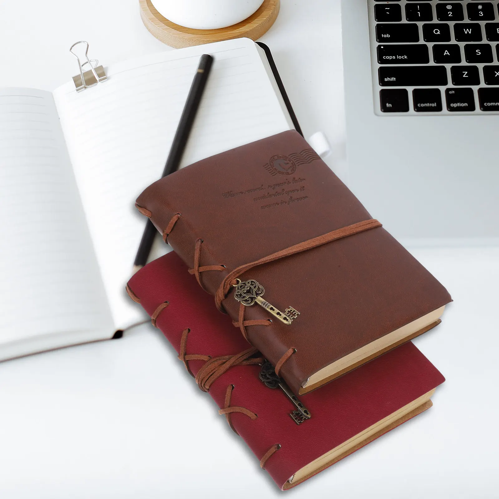 2Pcs Vintage PU Notebook Refillable Writing Journal Compact Handmade Notepad for Men Women Artistic Notes Scrapbook
2Pcs Vintage PU Notebook Refillable Writing Journal Compact Handmade Notepad for Men Women Artistic Notes Scrapbook