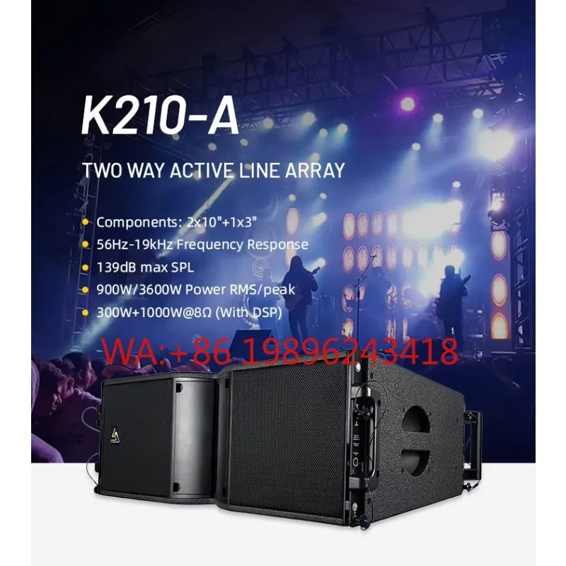 L-solution K210-A Active Line Array Plug-and-Play 139dB High SPL Dedicated Audio System for Rental and Live Performance
L-solution K210-A Active Line Array Plug-and-Play 139dB High SPL Dedicated Audio System for Rental and Live Performance