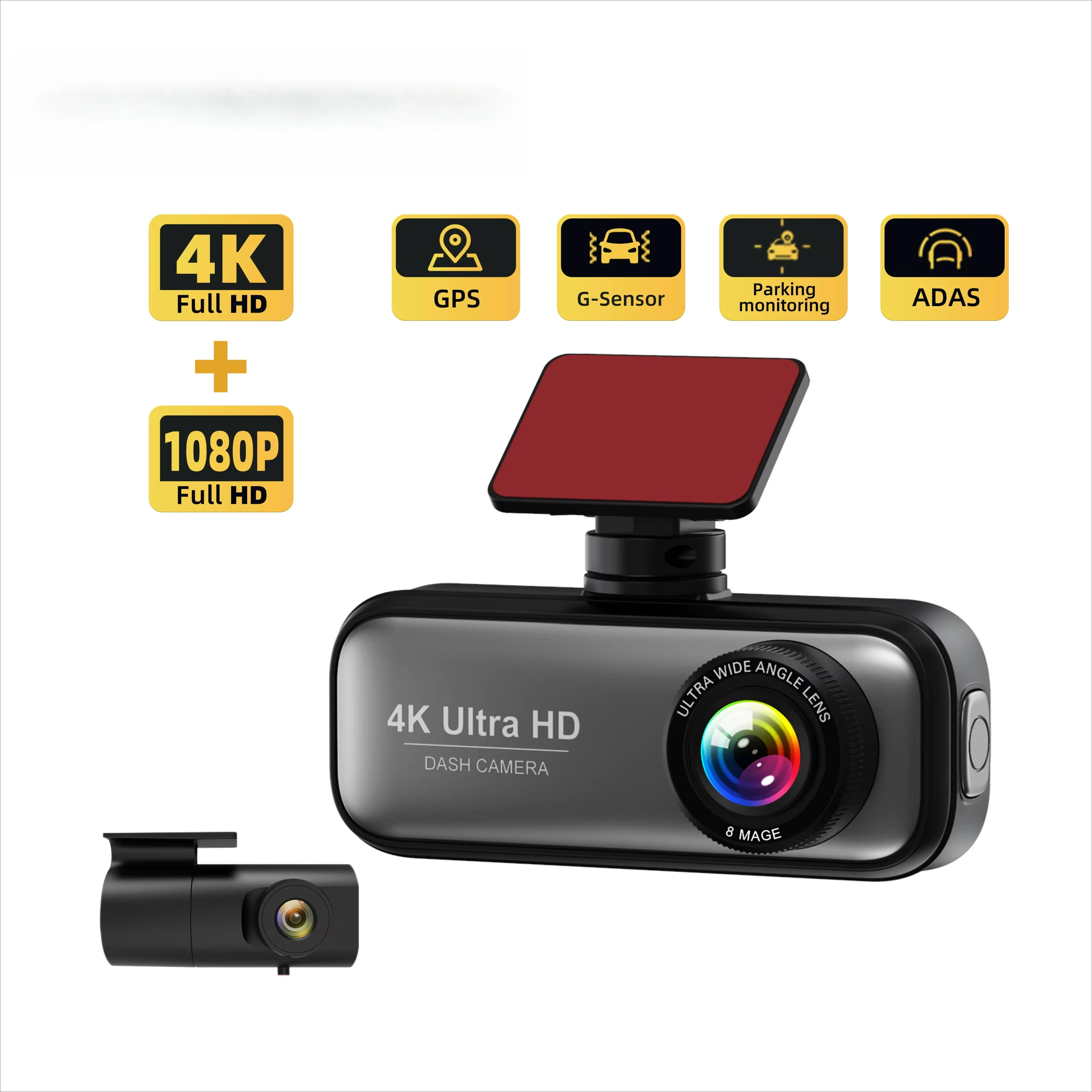 4K 2-channel IPS driving recorder, with WDR WiFi GPS function, front and rear dual cameras, night vision function
4K 2-channel IPS driving recorder, with WDR WiFi GPS function, front and rear dual cameras, night vision function