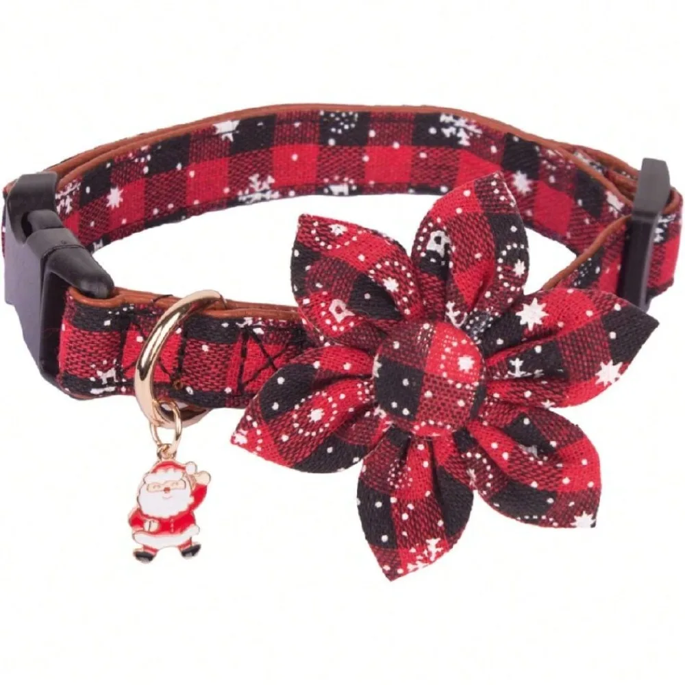 Christmas Dog Collar, Adjustable Classic Red Plaid Xmas Collar With Removable Flower Christmas Dog Collars For Small Dogs Pets(Small),26170675
Christmas Dog Collar, Adjustable Classic Red Plaid Xmas Collar With Removable Flower Christmas Dog Collars For Small Dogs Pets(Small),26170675