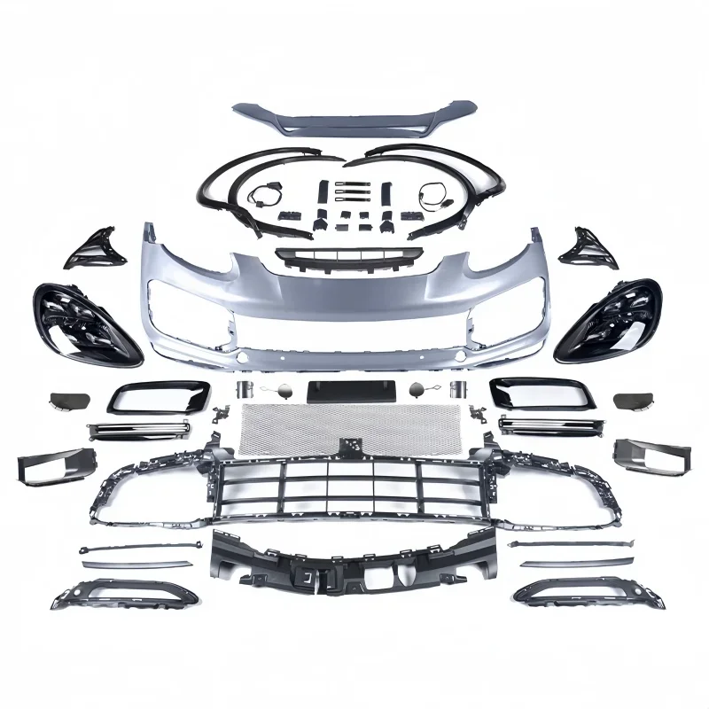 Suitable for 2011-2014 Cayenne with the Updated Turbo Body Kit and the Upgrade of matrix Headlights Including Bumpers
Suitable for 2011-2014 Cayenne with the Updated Turbo Body Kit and the Upgrade of matrix Headlights Including Bumpers
