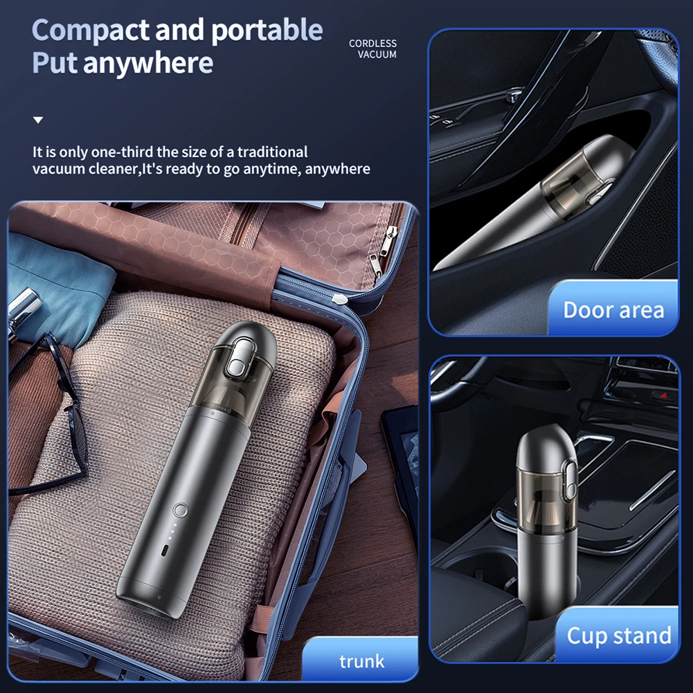 Car Brushless Motor Handheld Vacuum Cleaners Multi-Use Vacuum Cleaning Machine For Car Home Cleaning
Car Brushless Motor Handheld Vacuum Cleaners Multi-Use Vacuum Cleaning Machine For Car Home Cleaning