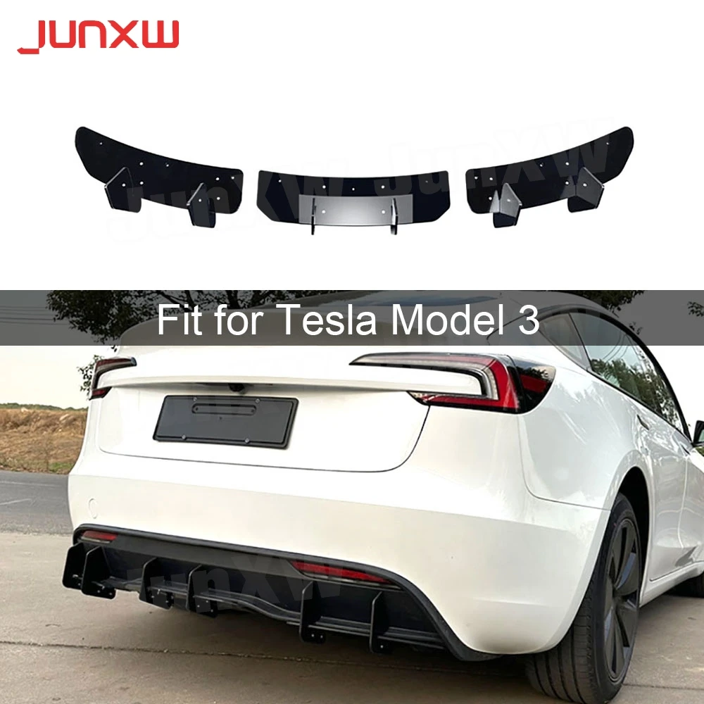 For Tesla Model 3 2023+ Car Accessories Rear Bumper Diffuser Protector Spoiler Lip Splitters Decoration Body Kits ABS
For Tesla Model 3 2023+ Car Accessories Rear Bumper Diffuser Protector Spoiler Lip Splitters Decoration Body Kits ABS