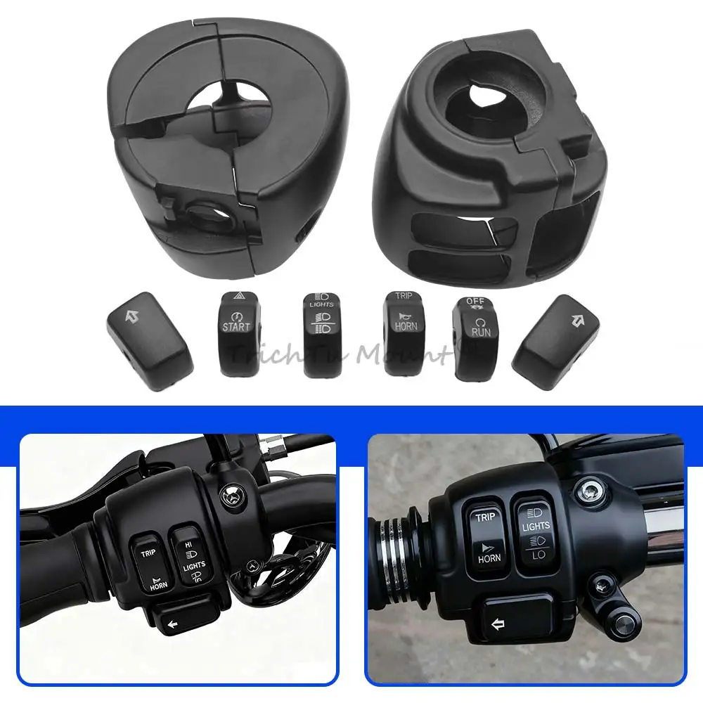 Handlebar Control Switch Housings Cover Button Caps Kit Motorcycle Part Fit For Harley Sportster Forty-Eight XL1200X 2014-2022
Handlebar Control Switch Housings Cover Button Caps Kit Motorcycle Part Fit For Harley Sportster Forty-Eight XL1200X 2014-2022
