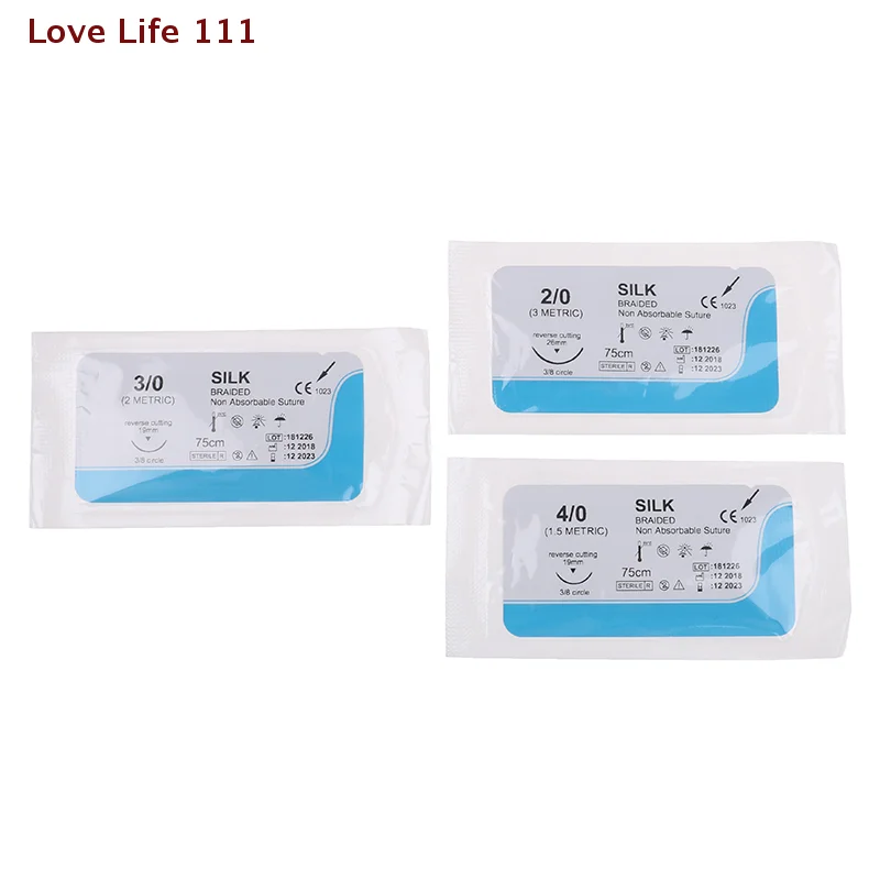 Новый 12 шт. стоматологические хирургические иглы шелковая медицинская нить шовный хирургический практический комплект
Новый 12 шт. стоматологические хирургические иглы шелковая медицинская нить шовный хирургический практический комплект