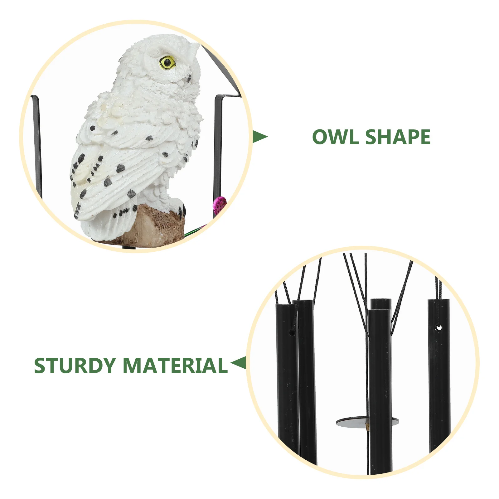 Owl-Shaped Solar Wind Chime Luminous Pendant High-Quality Material Durable Waterproof Perfect for Garden Balcony Patio Home 
Owl-Shaped Solar Wind Chime Luminous Pendant High-Quality Material Durable Waterproof Perfect for Garden Balcony Patio Home