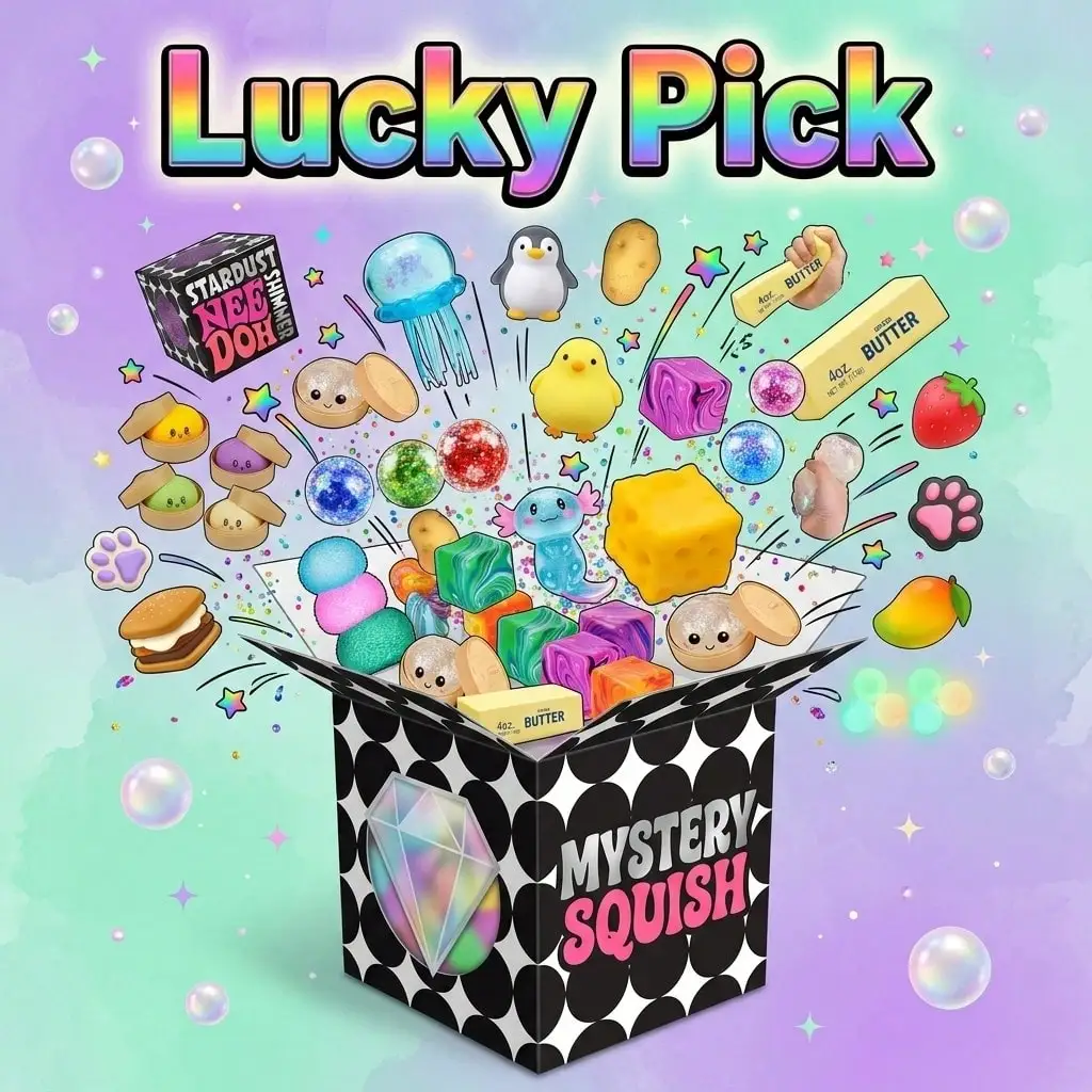 Classic Squishy Mystery Blind Box – 1 Random Chances (Min. 2 Items Guaranteed) Lucky Toy Set
Classic Squishy Mystery Blind Box – 1 Random Chances (Min. 2 Items Guaranteed) Lucky Toy Set