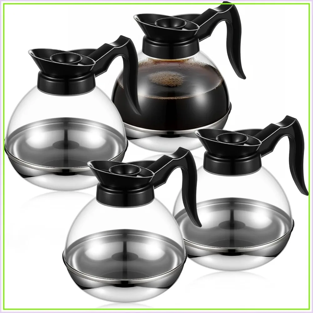 64oz Plastic Coffee Decanter, Large Capacity Stainless Steel with Polycarbonate Body, Comfortable Handle for Home Office Coffee Shop
64oz Plastic Coffee Decanter, Large Capacity Stainless Steel with Polycarbonate Body, Comfortable Handle for Home Office Coffee Shop