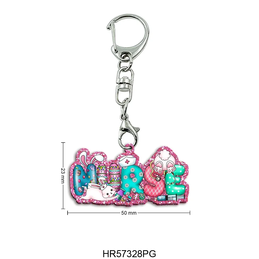 Pink Glitter Acrylic Easter Rabbit Egg Nurse Printed Keychain Flatback Chram Craft for Phone Case Badge Pendant Gift
Pink Glitter Acrylic Easter Rabbit Egg Nurse Printed Keychain Flatback Chram Craft for Phone Case Badge Pendant Gift