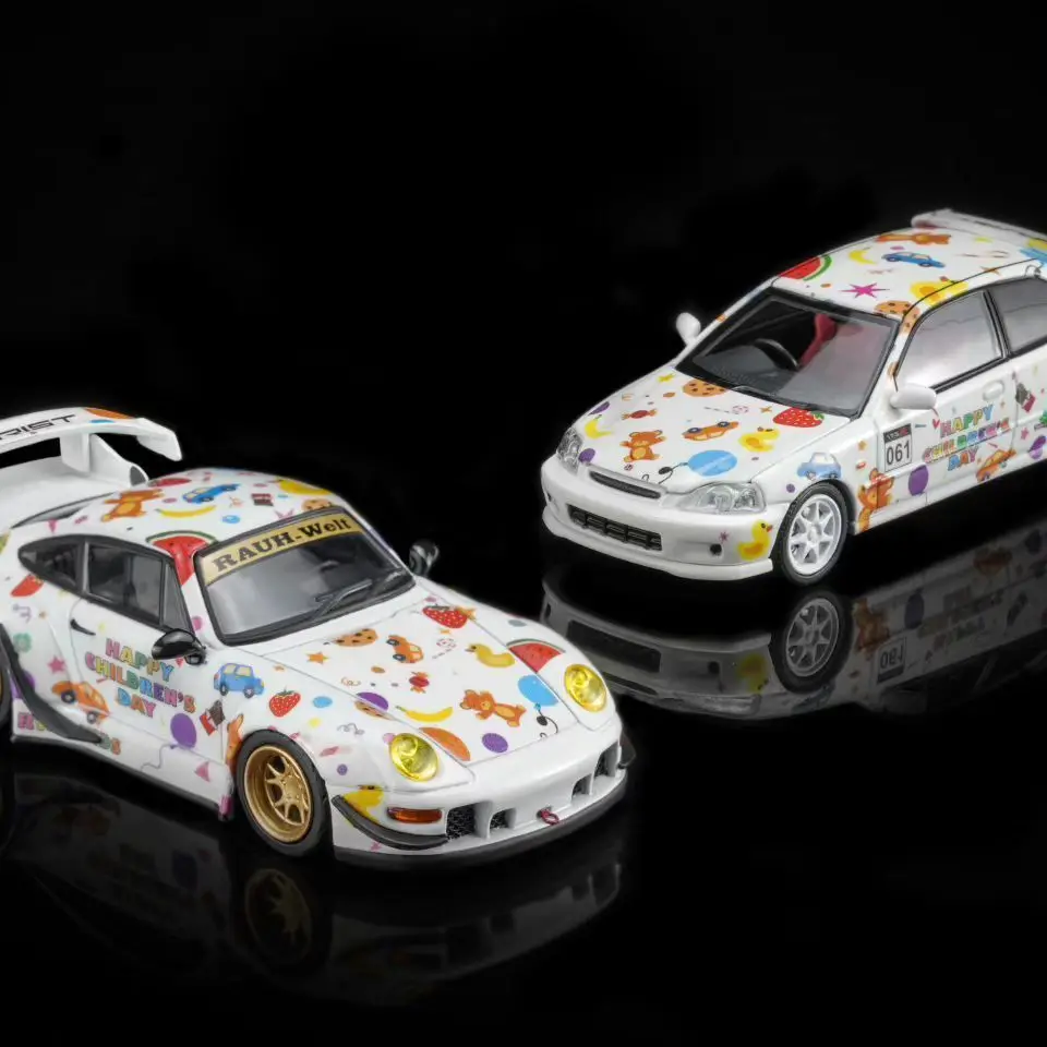 MOTORHELIX 1/64 Porsche RWB 993 Honda Civic Car Model Children's Day Limited
MOTORHELIX 1/64 Porsche RWB 993 Honda Civic Car Model Children's Day Limited