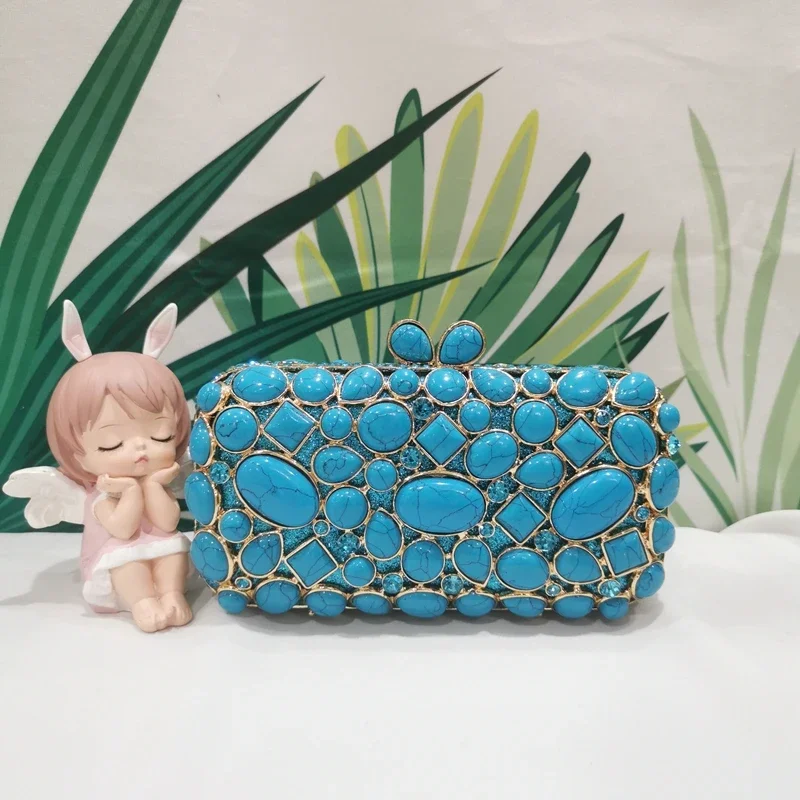 Blue Stone Women's Party Dinner Clutch Wallet Female Prom Evening Purse Luxury Ladies Crystal Wedding Bridal Bags Toted Handbags
Blue Stone Women's Party Dinner Clutch Wallet Female Prom Evening Purse Luxury Ladies Crystal Wedding Bridal Bags Toted Handbags