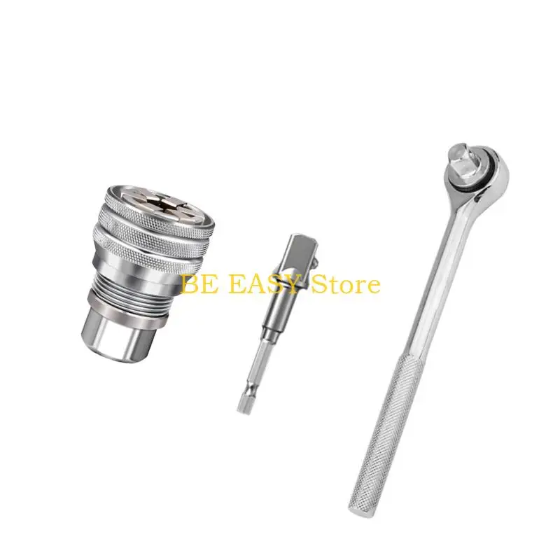 E28F Adjustable Universal Socket Wrench, Manual Socket Wrench for 3/8" Drive Ratchet Torques Wrench Power Drill
E28F Adjustable Universal Socket Wrench, Manual Socket Wrench for 3/8" Drive Ratchet Torques Wrench Power Drill