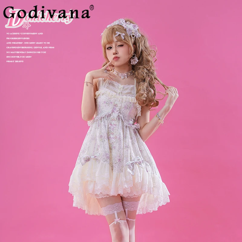 Original Japanese Gal Sweet Y2k Printed Lace Halter Mini Dresses Summer New Hot Girls Sexy Dress Lolita Sling Dress Shorts Set
Original Japanese Gal Sweet Y2k Printed Lace Halter Mini Dresses Summer New Hot Girls Sexy Dress Lolita Sling Dress Shorts Set