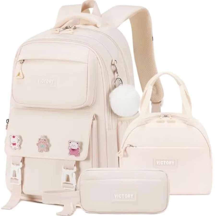 Backpack for Girls 3 PCS Cute School Backpacks Elementary Book Bag with Lunch Box Pencil Case Set Laptop College Travel Back Pa
Backpack for Girls 3 PCS Cute School Backpacks Elementary Book Bag with Lunch Box Pencil Case Set Laptop College Travel Back Pa