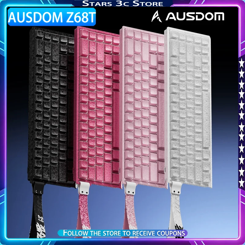 AUSDOM Z68T Hall Effect Keyboard Customized Hall Sensor Ribbon Design Low Latency 8k Gaming Keyboard Computer Accessory
AUSDOM Z68T Hall Effect Keyboard Customized Hall Sensor Ribbon Design Low Latency 8k Gaming Keyboard Computer Accessory