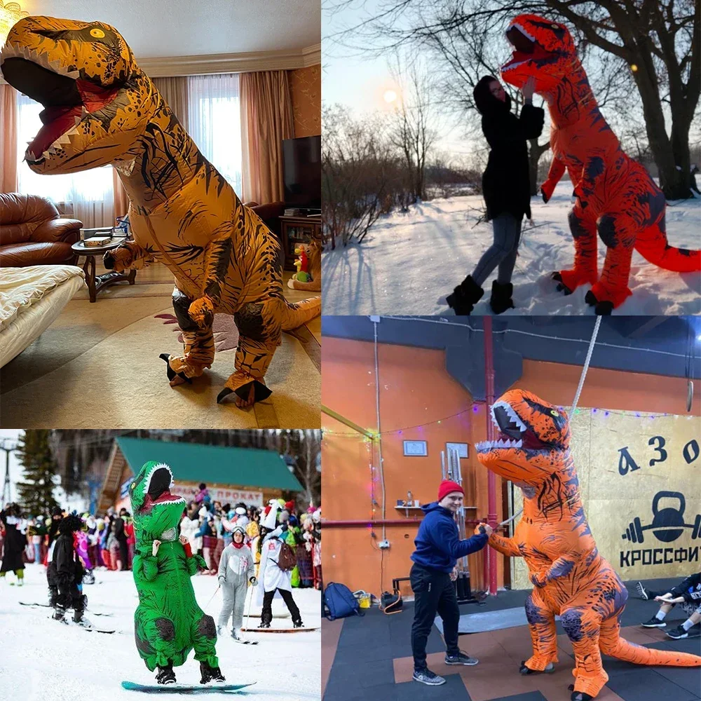 Halloween T-Rex Dinosaur Inflatable Costume Funny Cool Dress Suits For Adult Kids Purim Animal Cosplay Costume For Men Women
Halloween T-Rex Dinosaur Inflatable Costume Funny Cool Dress Suits For Adult Kids Purim Animal Cosplay Costume For Men Women