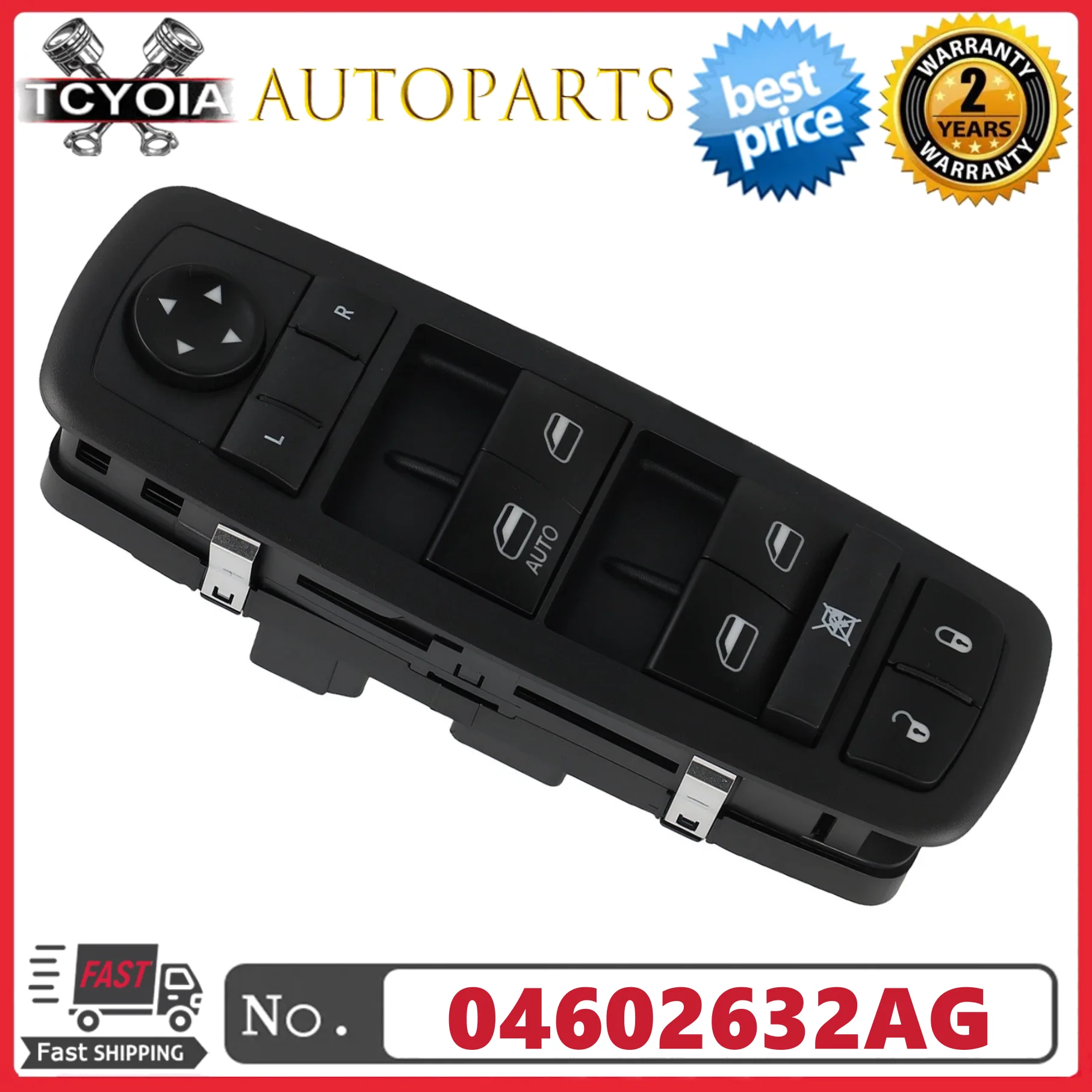 Power Window Switch w/ Single Auto Down 04602632AG For Jeep Liberty 2008-2012 Dodge Nitro 2007-2011 Journey 2009-2010
Power Window Switch w/ Single Auto Down 04602632AG For Jeep Liberty 2008-2012 Dodge Nitro 2007-2011 Journey 2009-2010