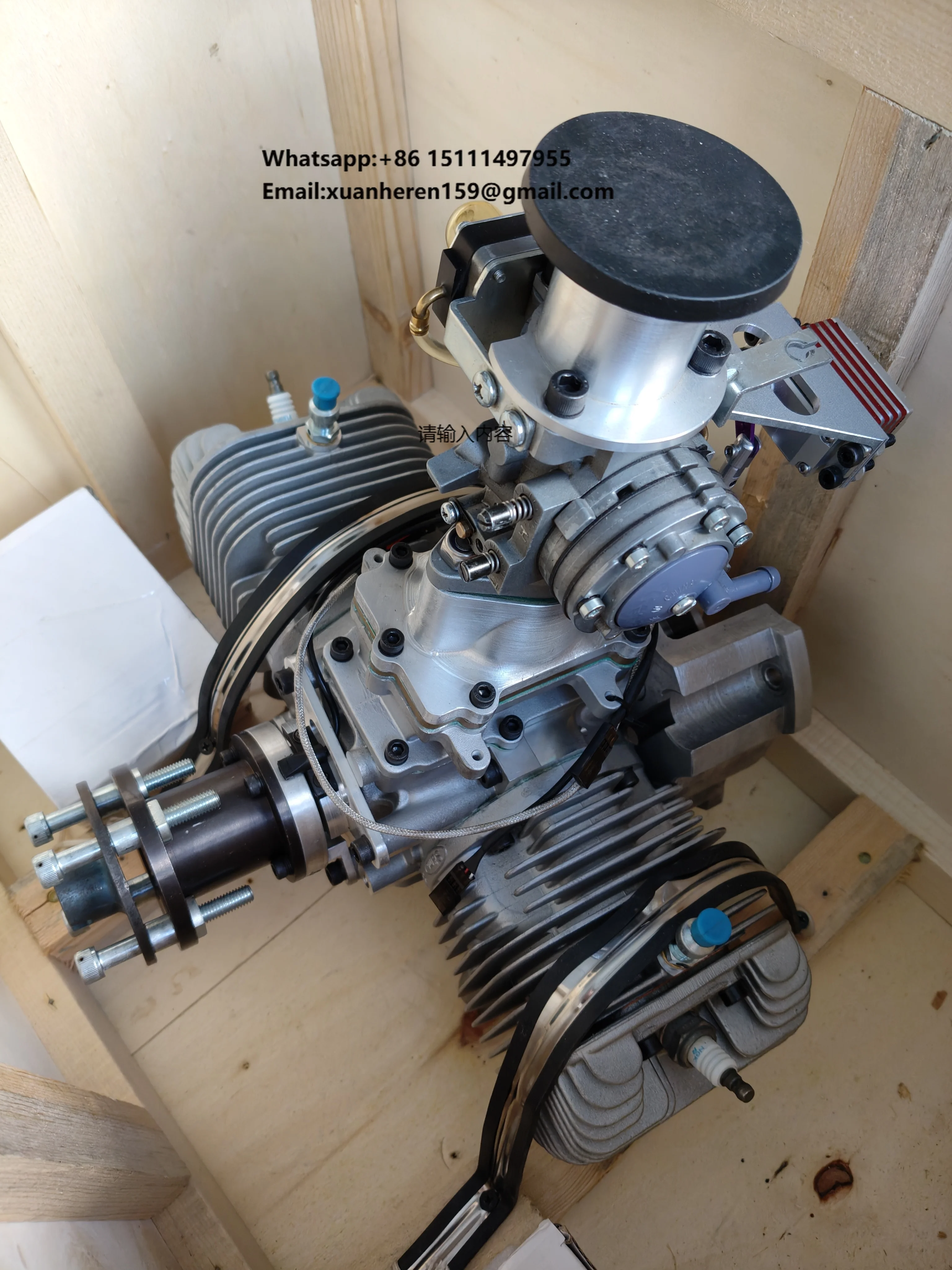 350CC Drone Gasline Engine Two-Stroke UAV Fuel Engine for Fixed-wing Airplane Propeller Aircraft
350CC Drone Gasline Engine Two-Stroke UAV Fuel Engine for Fixed-wing Airplane Propeller Aircraft