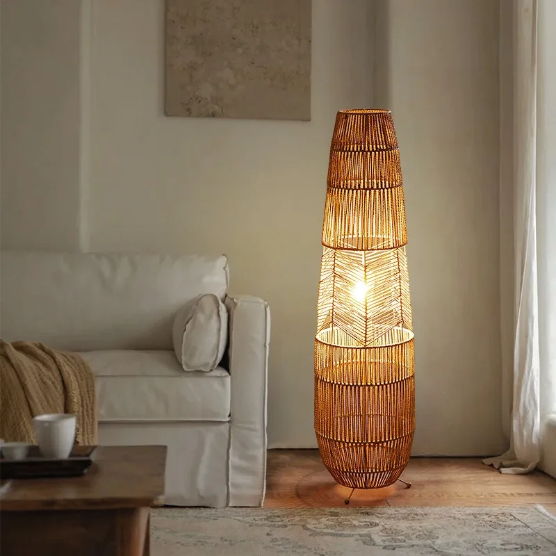 Japanese woven floor lamp retro bedroom living room bedside table lamp sofa side homestay pendant lamp
Japanese woven floor lamp retro bedroom living room bedside table lamp sofa side homestay pendant lamp