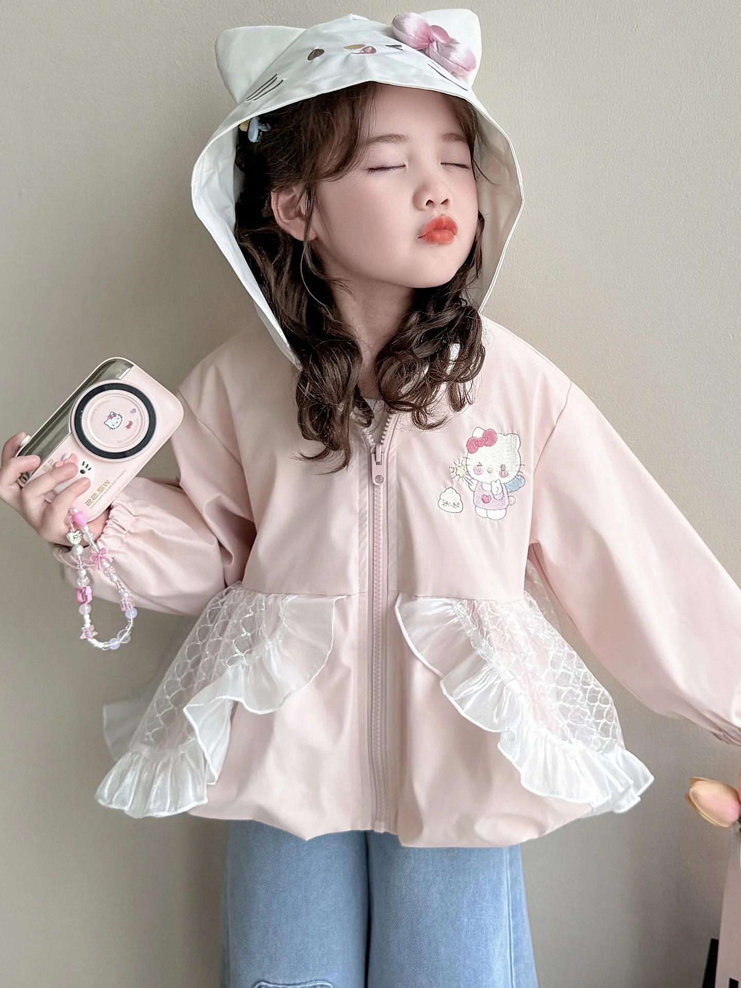 Cute Pattern Girls' Jaet Spring 2026 New Faion Baby Girl's Cartoon Tulle Splice Hat-On Top Loose Fit Windproof Wear-r...
Cute Pattern Girls' Jaet Spring 2026 New Faion Baby Girl's Cartoon Tulle Splice Hat-On Top Loose Fit Windproof Wear-r...