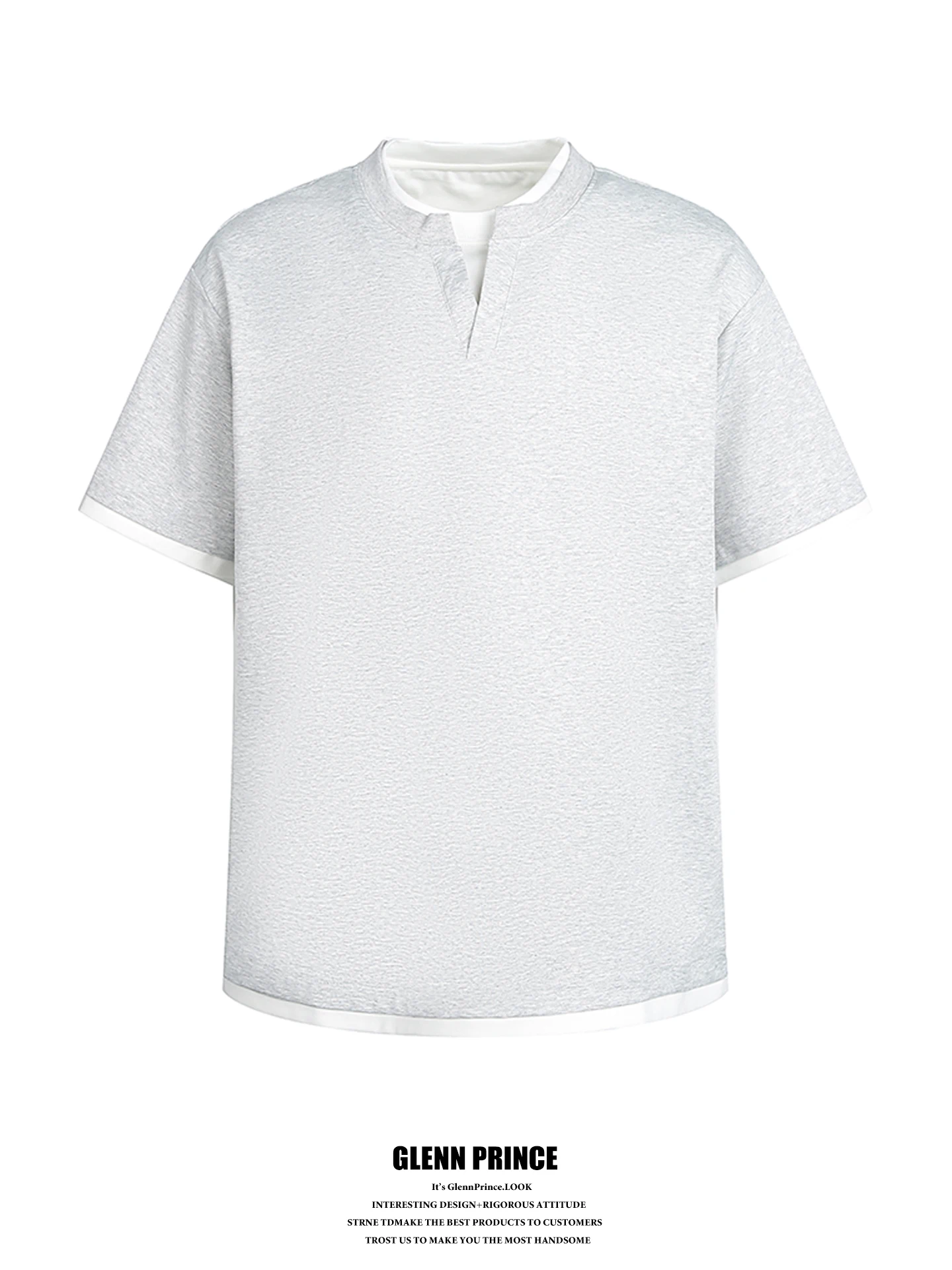 Korean Style V-Neck Short Sleeve T-Shirt Men's Summer New Half Sleeve Body Shirt Layering Color Matched Fake Two-Piece Loose Fit
Korean Style V-Neck Short Sleeve T-Shirt Men's Summer New Half Sleeve Body Shirt Layering Color Matched Fake Two-Piece Loose Fit