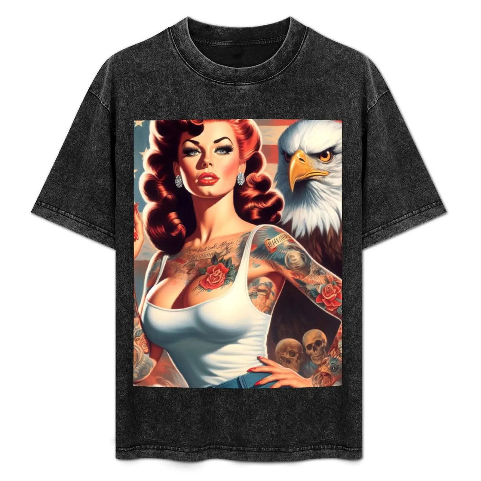 Retro American Girl T-Shirt Soft Anti-Shrink Cotton Tee
Retro American Girl T-Shirt Soft Anti-Shrink Cotton Tee