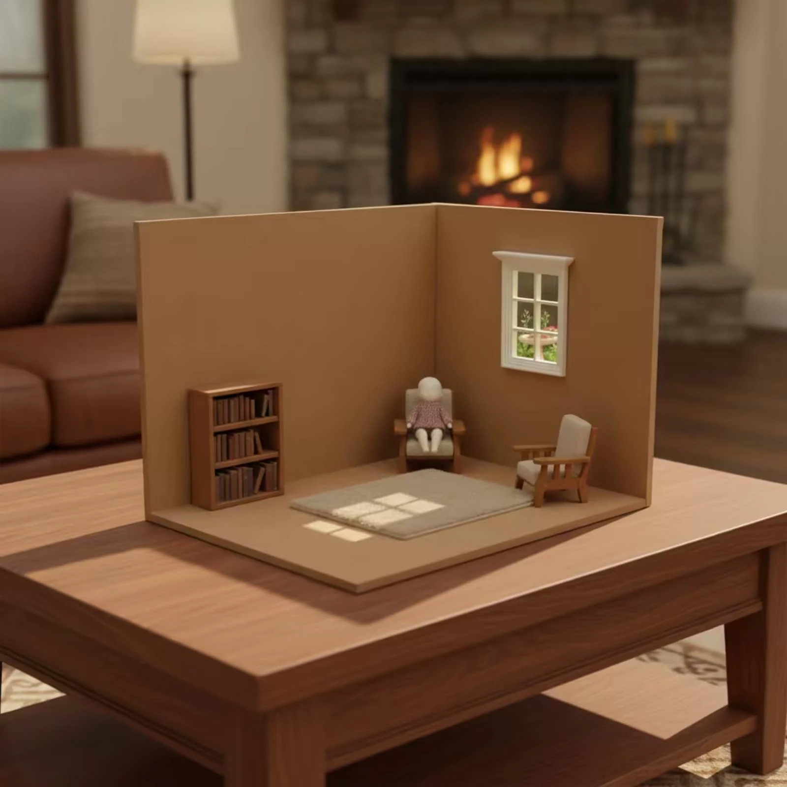 Dollhouse Room Backdrop Board Sturdy Miniature Scene Board with Window Banner Doll Theme Photo Background Portable for Hobbyists
Dollhouse Room Backdrop Board Sturdy Miniature Scene Board with Window Banner Doll Theme Photo Background Portable for Hobbyists