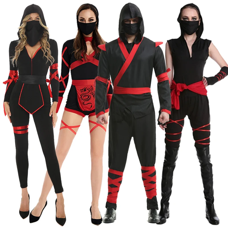Halloween Ninja Costumes for Couples Ninja Jumpsuit Suit Japanese Ninja Anime Warrior Party Fancy Dress
Halloween Ninja Costumes for Couples Ninja Jumpsuit Suit Japanese Ninja Anime Warrior Party Fancy Dress