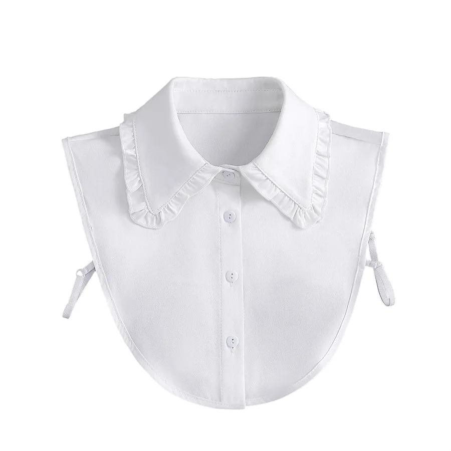 European square lace crochet false female Women's Double chiffon chiffon wood ear decoration stand Ruffled false collar
European square lace crochet false female Women's Double chiffon chiffon wood ear decoration stand Ruffled false collar