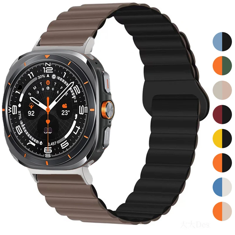 Ремешок с магнитной застежкой для Samsung Galaxy Watch Ultra, силиконовый браслет 47 мм, Спортивная петля без зазоров, быстрая установка, для GALAXY ULTRA
Ремешок с магнитной застежкой для Samsung Galaxy Watch Ultra, силиконовый браслет 47 мм, Спортивная петля без зазоров, быстрая установка, для GALAXY ULTRA