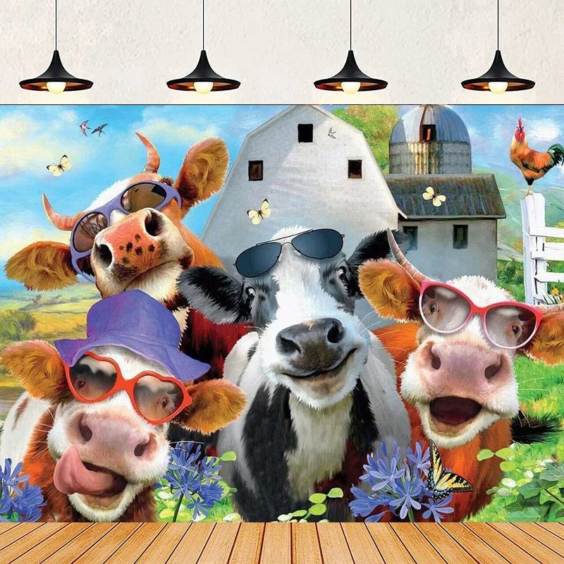 Farm Cow Photography Backdrop Red Barn Animals Farmhouse Kids Birthday Baby Shower Party Background Wall Banner Decor
Farm Cow Photography Backdrop Red Barn Animals Farmhouse Kids Birthday Baby Shower Party Background Wall Banner Decor