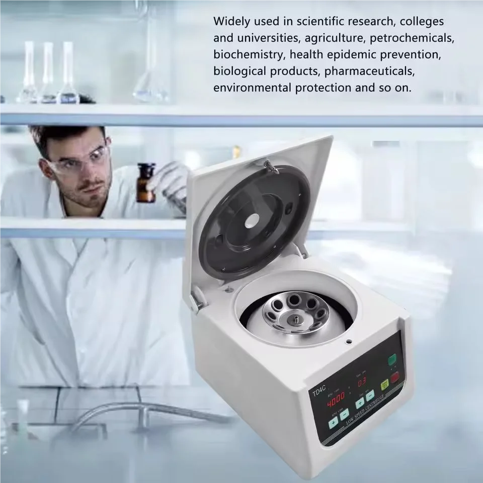 LCD Centrifuge Desktop Centrifuge Machine 2200xg 4000r/min LCD Screen Laboratory Benchtop Centrifuge with Timer for Blood Beauty
LCD Centrifuge Desktop Centrifuge Machine 2200xg 4000r/min LCD Screen Laboratory Benchtop Centrifuge with Timer for Blood Beauty