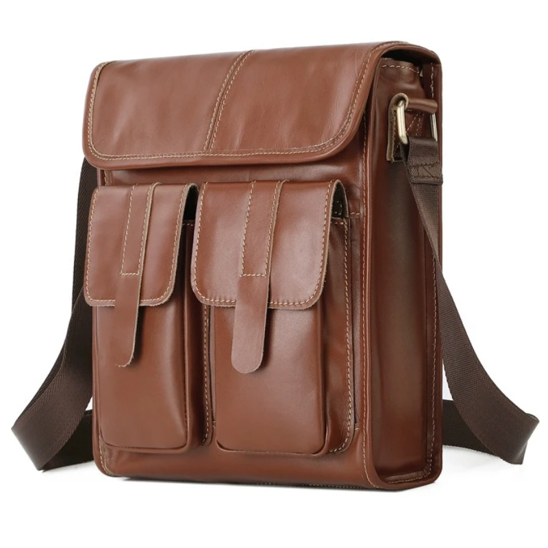 Retro Cowhide Men's Crossbody Bag Casual Sports Multi-layer Shoulder Bag Multi-functional Messenger Bag Сумка Мужская На Плечо
Retro Cowhide Men's Crossbody Bag Casual Sports Multi-layer Shoulder Bag Multi-functional Messenger Bag Сумка Мужская На Плечо