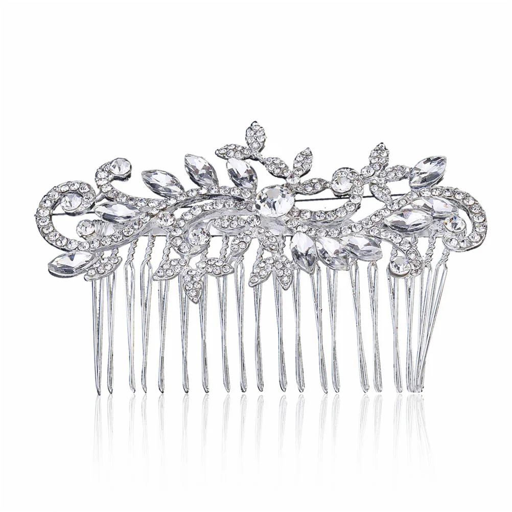 Bridal Wedding Crystal Rhinestone Flower Hair Comb Elegant Women Headpiece Party Prom Hair Accessories
Bridal Wedding Crystal Rhinestone Flower Hair Comb Elegant Women Headpiece Party Prom Hair Accessories