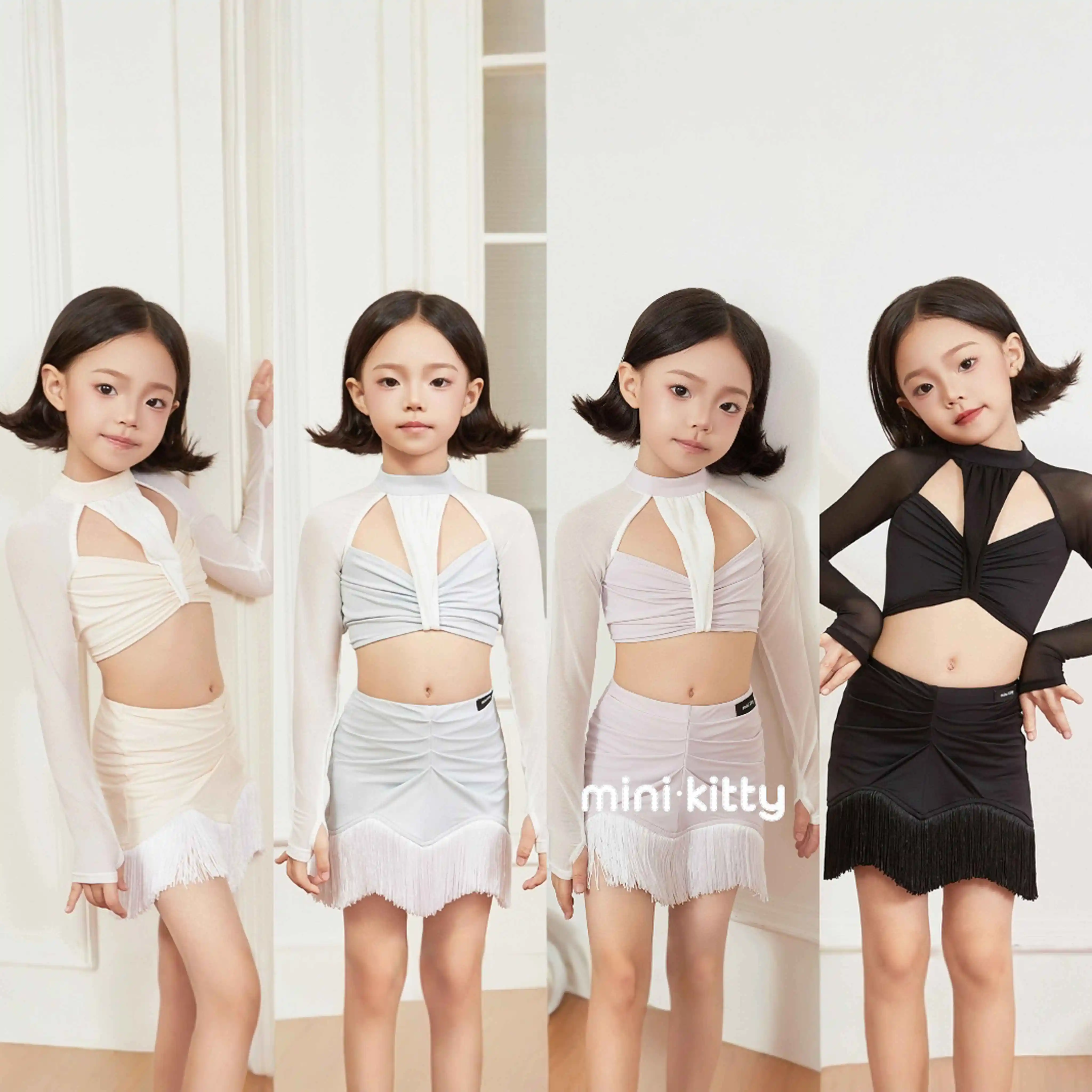 2025 Kids Latin Dance Clothes Little Girls Cha Cha Rumba Performance Costume Tops Fringe Skirt Practice Clothing Suit DNV22515
2025 Kids Latin Dance Clothes Little Girls Cha Cha Rumba Performance Costume Tops Fringe Skirt Practice Clothing Suit DNV22515