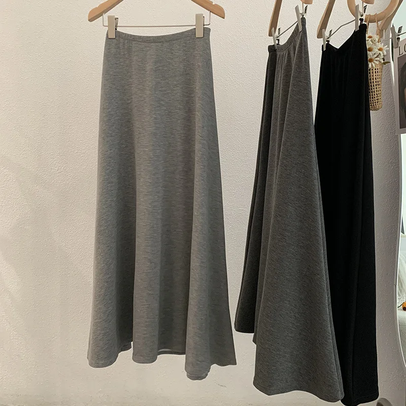 2025 Air Cotton Elastic High Waist Solid Color Pendulum A Word Medium and Long Drape Skirt
2025 Air Cotton Elastic High Waist Solid Color Pendulum A Word Medium and Long Drape Skirt