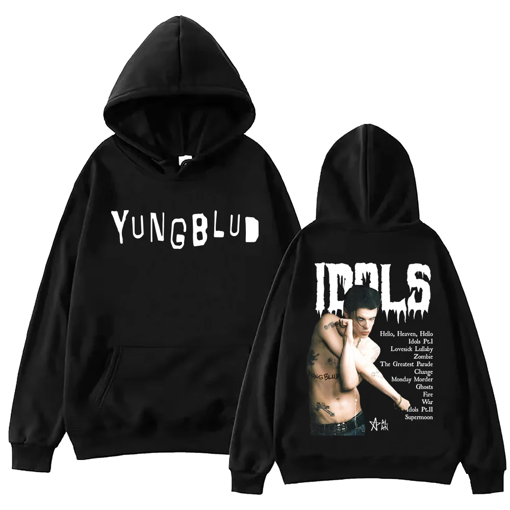 Худи с принтом Rock Singer Yungblud Idols Ablum, унисекс, в стиле Харадзюку, с длинным рукавом, пуловер, толстовка
Худи с принтом Rock Singer Yungblud Idols Ablum, унисекс, в стиле Харадзюку, с длинным рукавом, пуловер, толстовка