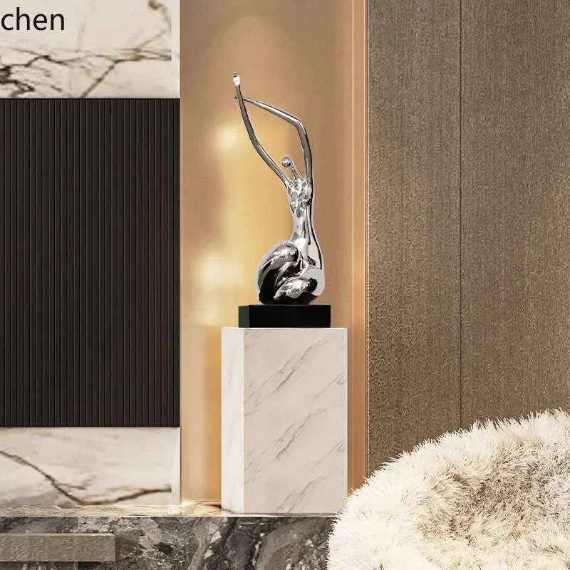 HYS Abstract Sculpture Electroplating Process Soft Decorations Living Room Entrance Decoration
HYS Abstract Sculpture Electroplating Process Soft Decorations Living Room Entrance Decoration