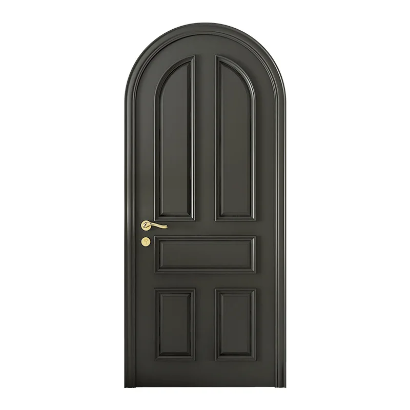 Retro French solid wood composite paint door black bedroom room door
Retro French solid wood composite paint door black bedroom room door